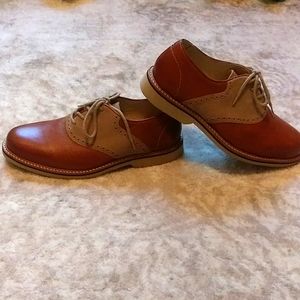 1901 !NWOT! Brown Leather Dress Casual Lace Up Oxfords Shoes BRAND N Men's 8.5 M